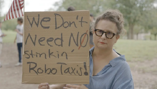 特斯拉在得州奥斯汀遭遇抗议活(🔁)动：反对马斯克Robotaxi计划